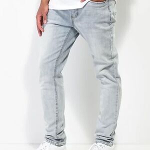 Empyre Verge Tapered Aged Light Wash Skinny Jeans sz 30 EUC